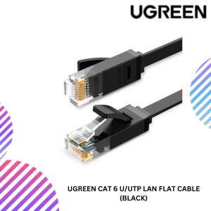UGREEN CAT 6 U/UTP LAN FLAT CABLE (BLACK)