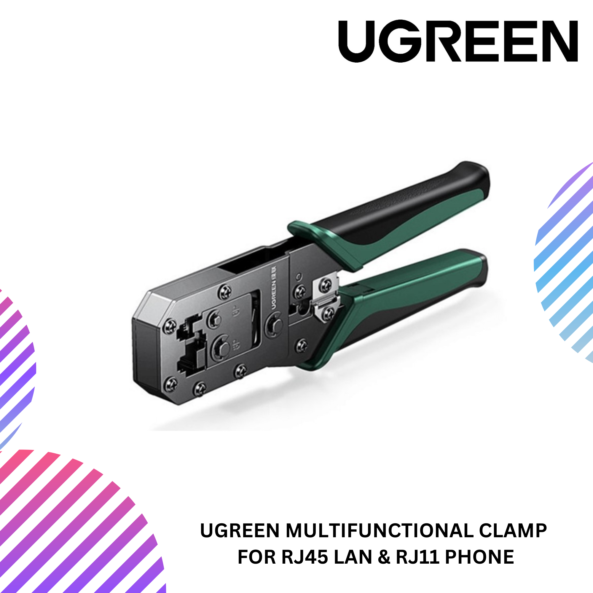 UGREEN MULTIFUNCTIONAL CLAMP FOR RJ45 LAN & RJ11 PHONE – GS Premium Stores