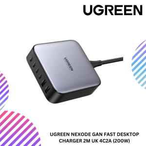UGREEN NEXODE GAN FAST DESKTOP CHARGER 2M UK 4C2A (200W)