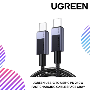 UGREEN USB-C TO USB-C PD 240W FAST CHARGING CABLE SPACE GRAY