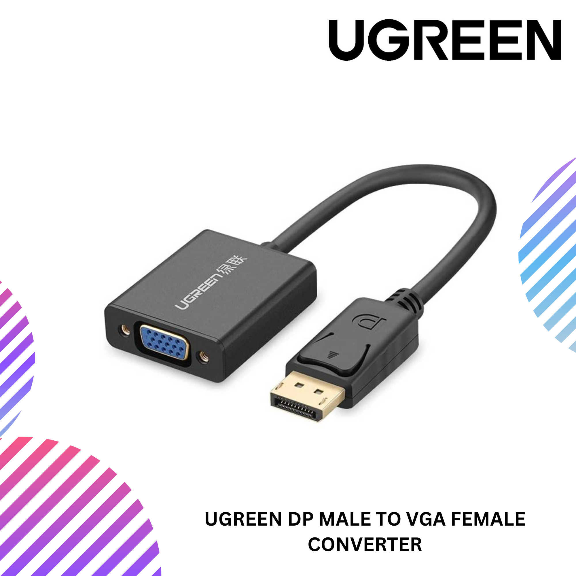 UGREEN DP MALE TO VGA FEMALE CONVERTER – GS Premium Stores