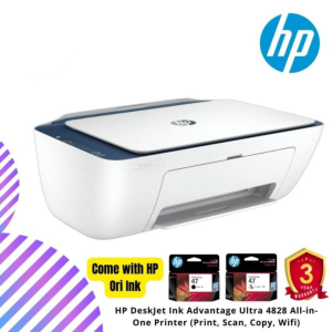 HP DeskJet Ink Advantage Ultra 4828 All-in-One Printer (Print, Scan, Copy, Wifi)