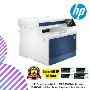 HP Color LaserJet Pro MFP 4303fdn Printer (5HH66A) - Print, Scan, Copy and Fax, Duplex