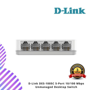 D-Link DES-1005C 5-Port 10/100 Mbps Unmanaged Desktop Switch