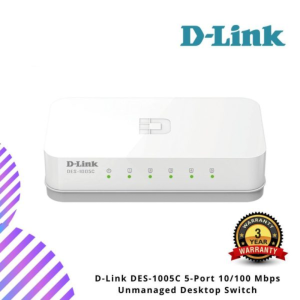 D-Link DES-1005C 5-Port 10/100 Mbps Unmanaged Desktop Switch