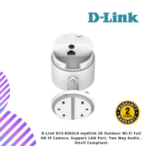 D-Link DCS-8302LH mydlink 2K Outdoor Wi-Fi Full HD IP Camera, Support LAN Port, Two Way Audio , Onvif Compliant