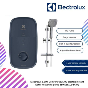 Electrolux 3.6kW ComfortFlow 700 Electric Instant Water Heater DC Pump  (EWE361LB-DIX4)