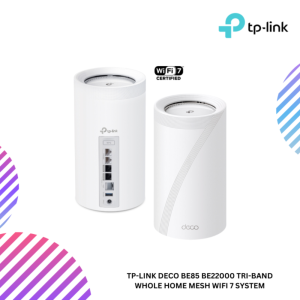 TP-Link Deco BE85 BE22000 Tri-Band Whole Home Mesh WiFi 7 System