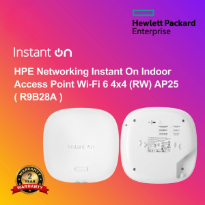 HPE Networking Instant On Indoor Access Point Wi‑Fi 6 4x4 (RW) AP25 ( R9B28A )