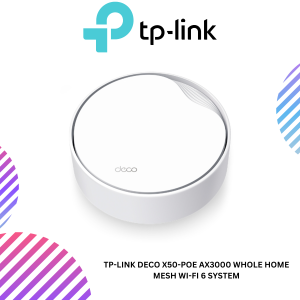 TP-Link Deco X50-POE AX3000 Whole Home Mesh Wi-Fi 6 System