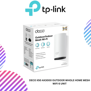 Deco X50 AX3000 Outdoor Whole Home Mesh WiFi 6 Unit