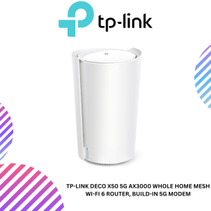 TP-Link Deco X50 5G AX3000 Whole Home Mesh Wi-Fi 6 Router, Build-In 5G Modem