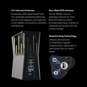 TP Link Archer BE805 BE19000 Tri-Band Wi-Fi 7 Router