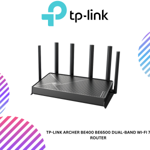 TP-Link Archer BE400 BE6500 Dual-Band Wi-Fi 7 Router