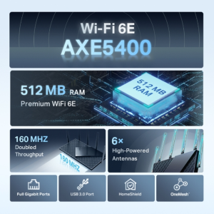 Archer AXE75 AX5400 Tri-Band Wi-Fi 6E Router