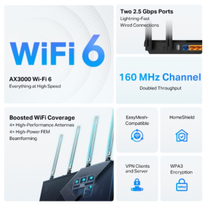 Archer AX55 Pro AX3000 Dual-Band Wi-Fi 6 Router