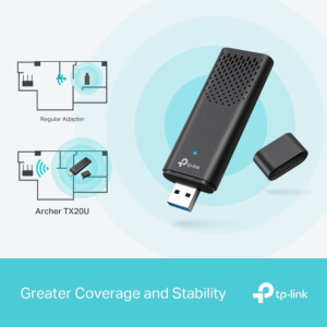 TP-Link Archer TX20U AX1800 Dual Band Wi-Fi 6 USB Adapter