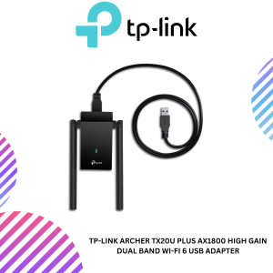 TP-Link Archer TX20U Plus AX1800 High Gain Dual Band Wi-Fi 6 USB Adapter