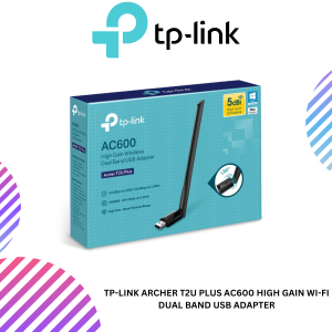 TP-Link Archer T2U Plus AC600 High Gain Wi-Fi Dual Band USB Adapter