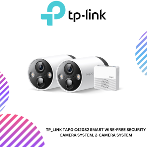 TP_Link Tapo C420S2 Smart Wire-Free Security Camera System, 2-Camera System