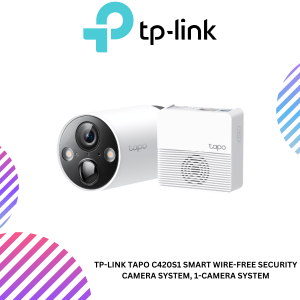 TP-Link Tapo C420S1 Smart Wire-Free Security Camera System, 1-Camera System