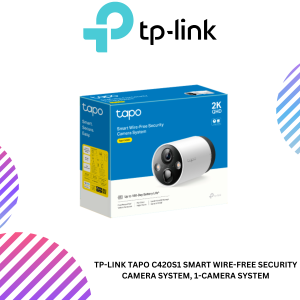 TP-Link Tapo C420S1 Smart Wire-Free Security Camera System, 1-Camera System