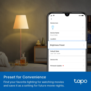 TP-Link Tapo L510E Smart Wi-Fi Light Bulb, Dimmable