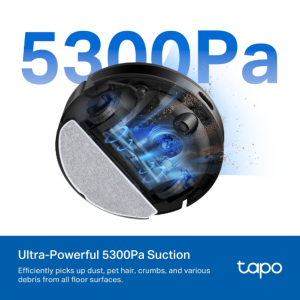 TP-Link Tapo RV20 Max 5300Pa Suction MagSlim™ LiDAR Navigation Robot Vacuum and Mop