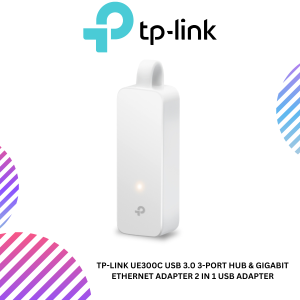 Tp-Link UE300C USB 3.0 3-Port Hub & Gigabit Ethernet Adapter 2 in 1 USB Adapter