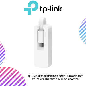 Tp-Link UE300C USB 3.0 3-Port Hub & Gigabit Ethernet Adapter 2 in 1 USB Adapter