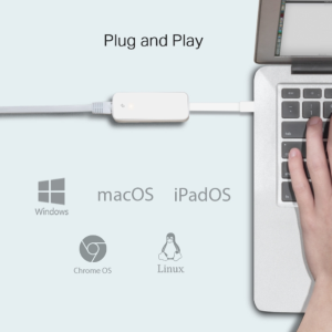 Tp-Link UE300C USB 3.0 3-Port Hub & Gigabit Ethernet Adapter 2 in 1 USB Adapter