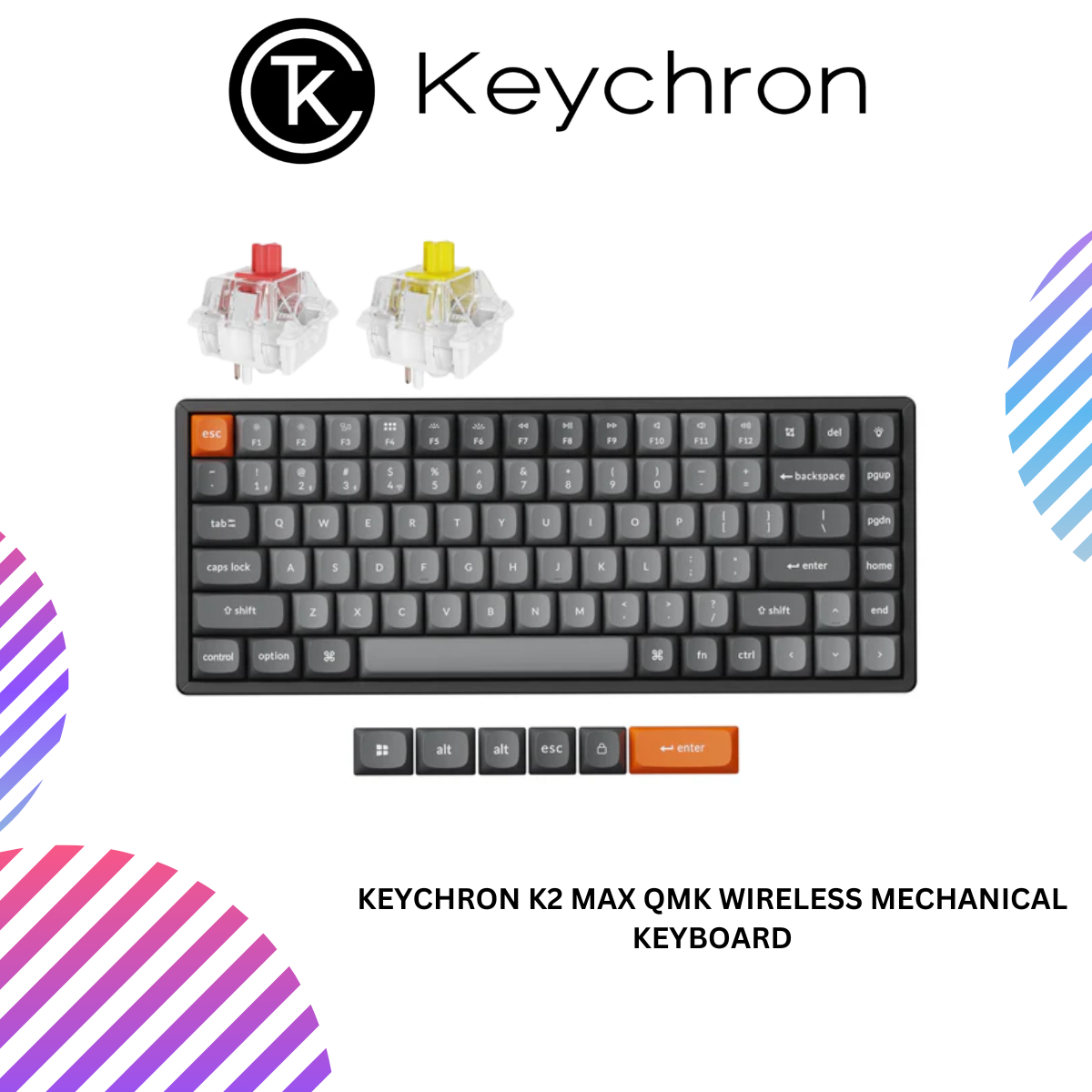Keychron K2 Max QMK Wireless Mechanical Keyboard – GS Premium Stores