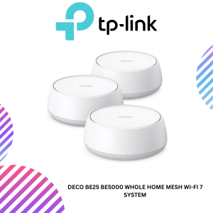 Deco BE25 BE5000 Whole Home Mesh Wi-Fi 7 System