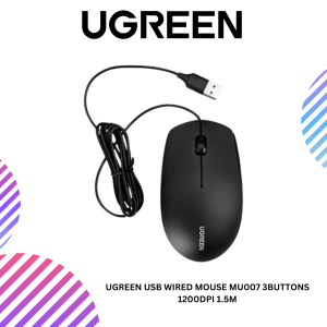 UGREEN USB WIRED MOUSE MU007 3BUTTONS 1200DPI 1.5M