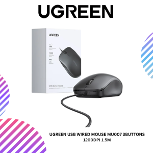 UGREEN USB WIRED MOUSE MU007 3BUTTONS 1200DPI 1.5M