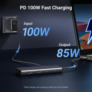 UGREEN 8IN1 USB-C TO 2*USB-A 3.2+2*USB-C 3.2+2*HDMI+DP+PD100W