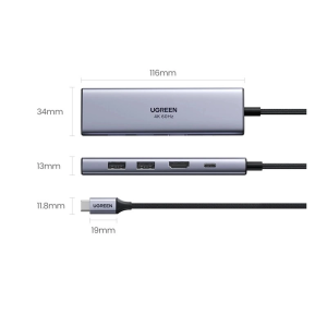 ang-copy-2025-03-21T102052.861.png UGREEN HIGH END DOCKING USB-C 3.1 TO 2*USB-A 3.0+HDMI 4K@60HZ+SD/TF+PD CONVERTER ALUMINUM CASE