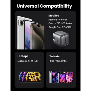 UGREEN NEXODE 35W USB-C PD + USB-A GAN FAST CHARGER (SPACE GRAY)