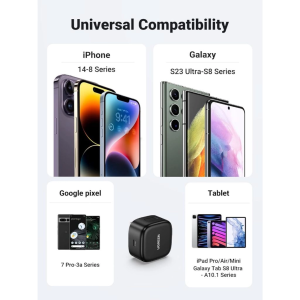 UGREEN 25W USB-C PD FAST CHARGER + USB-C TO USB-C CABLE 2M