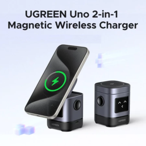 UGREEN UNO 2-IN-1 MAGNETIC WIRELESS CHARGING STATION 15W QI2