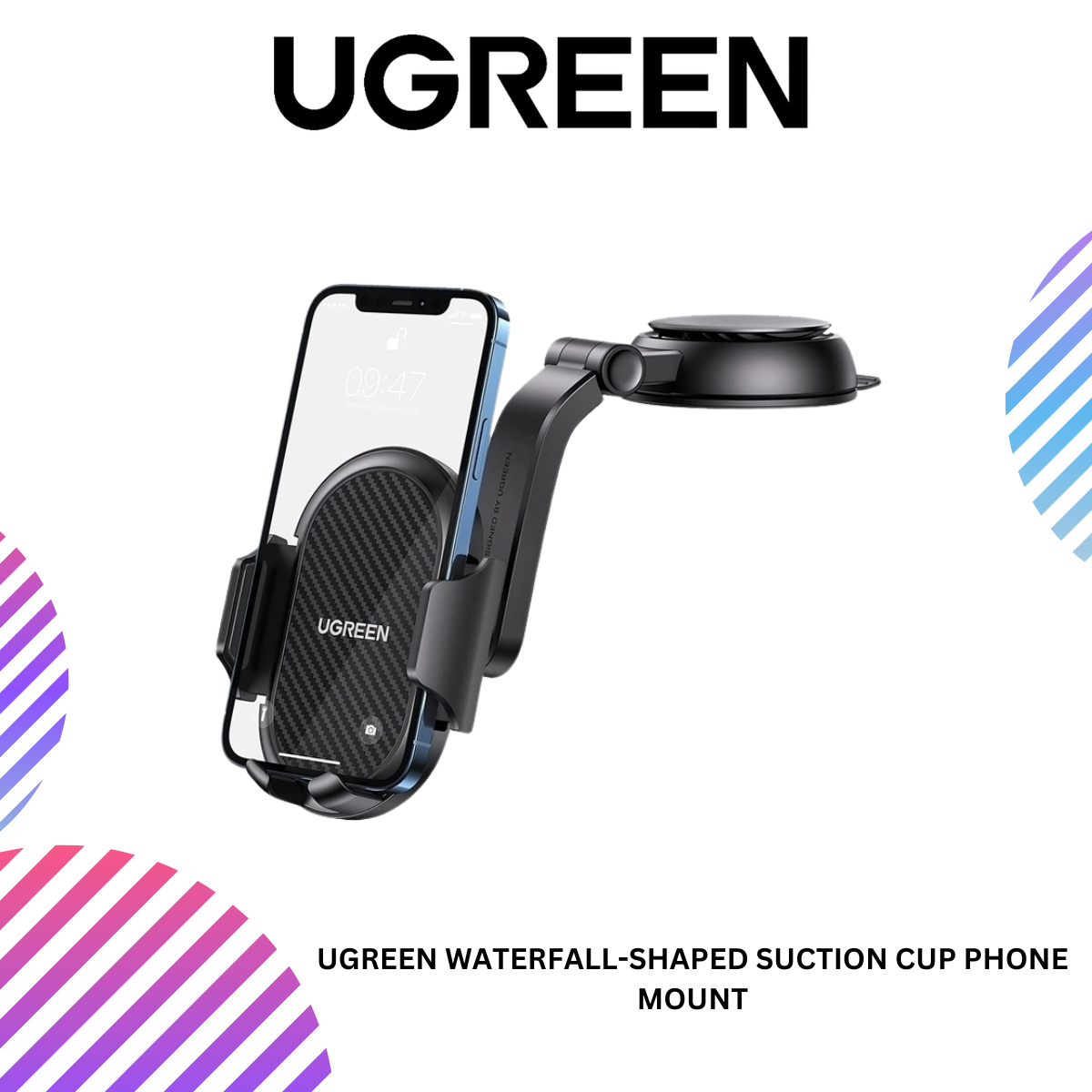 UGREEN WATERFALL-SHAPED SUCTION CUP PHONE MOUNT – GS Premium Stores