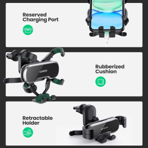 UGREEN GRAVITY AIR VENT PHONE HOLDER FOR CAR WITH HOOK