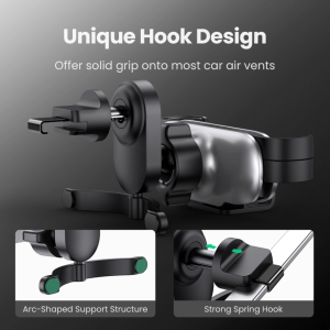 UGREEN GRAVITY AIR VENT PHONE HOLDER FOR CAR WITH HOOK