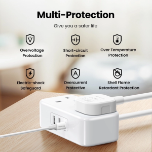 UGREEN DIGINEST POWER STRIP 2 AC OUTLETS + 30W 2A1C (WHITE)