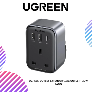 UGREEN OUTLET EXTENDER (1 AC OUTLET + 30W 2A1C)