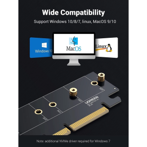 UGREEN PCIE GEN 4 X16 TO M.2 EXPANSION CARD