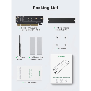 UGREEN PCIE GEN 4 X16 TO M.2 EXPANSION CARD