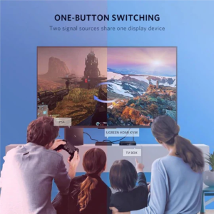 UGREEN HDMI SWITCH BOX 2 IN 1 OUT KVM SWITCHING