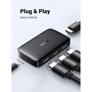 UGREEN HDMI SWITCHER 3 IN 1 OUT  4K@30HZ