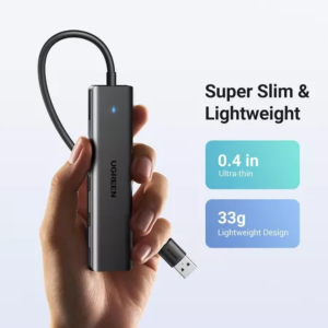 UGREEN USB-A 3.0 TO 4*USB-A 3.0 HUB - 15cm(BLACK)